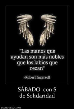 SÁBADO  con S de Solidaridad