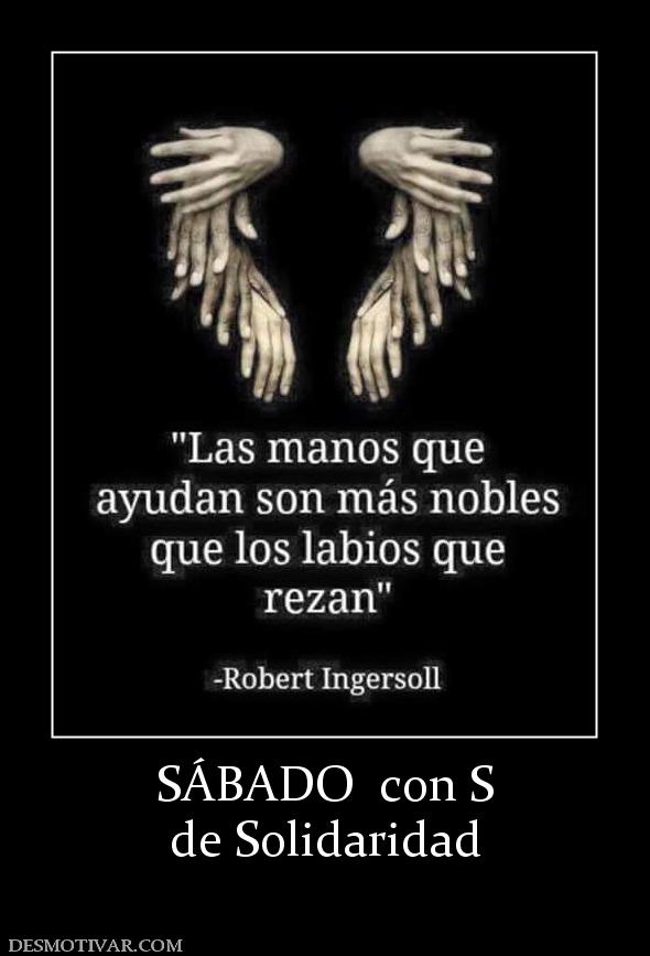 SÁBADO  con S de Solidaridad
