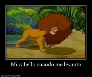 Mi cabello cuando me levanto