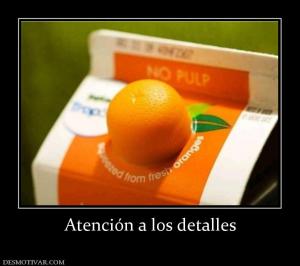 Atención a los detalles