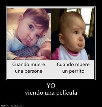 YO viendo una película