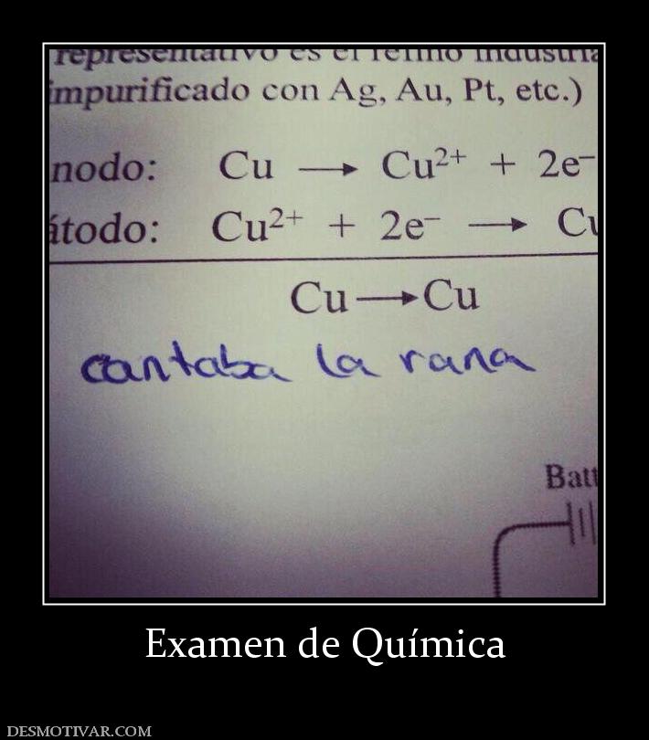 Examen de Química