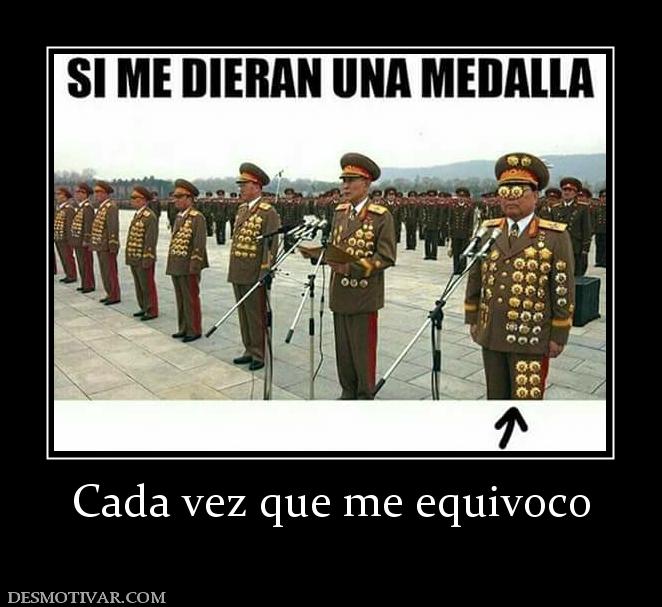 Cada vez que me equivoco