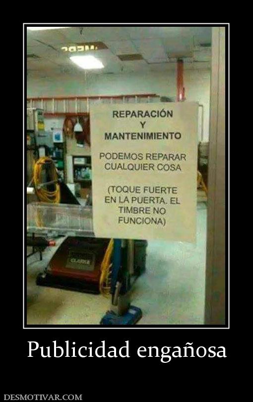 Publicidad engañosa