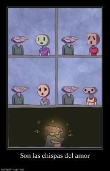 Son las chispas del amor