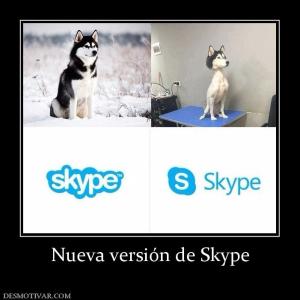 Nueva versión de Skype