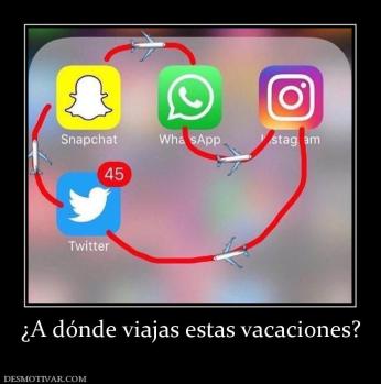 ¿A dónde viajas estas vacaciones?