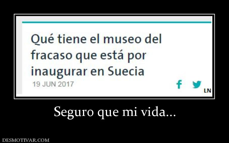 Seguro que mi vida...