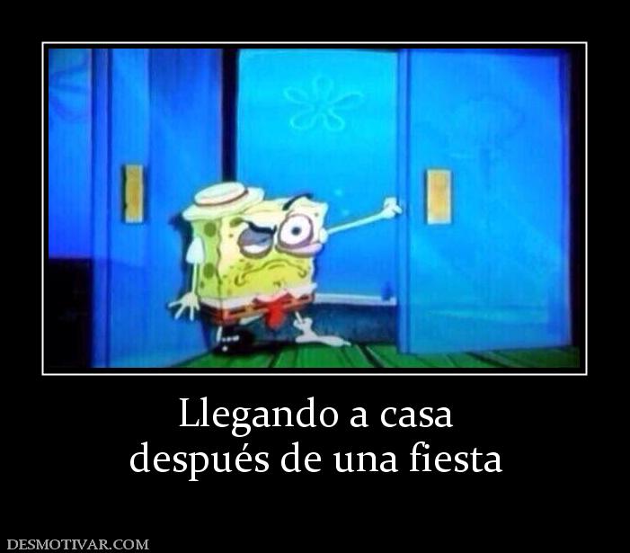 Llegando a casa después de una fiesta