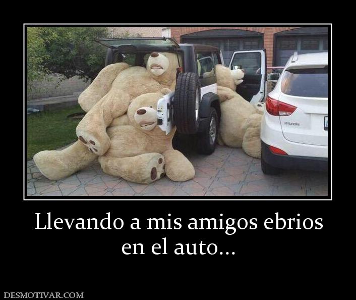 Llevando a mis amigos ebrios en el auto...