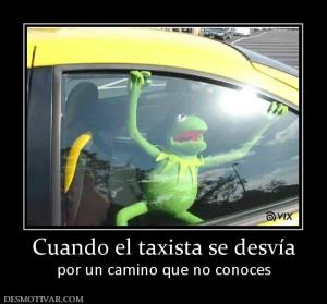 Cuando el taxista se desvía por un camino que no conoces