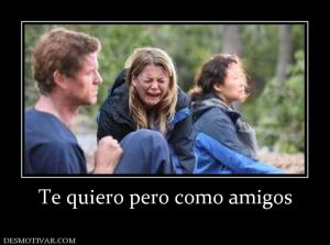 Te quiero pero como amigos
