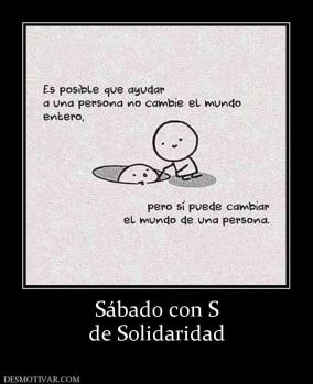 Sábado con S de Solidaridad