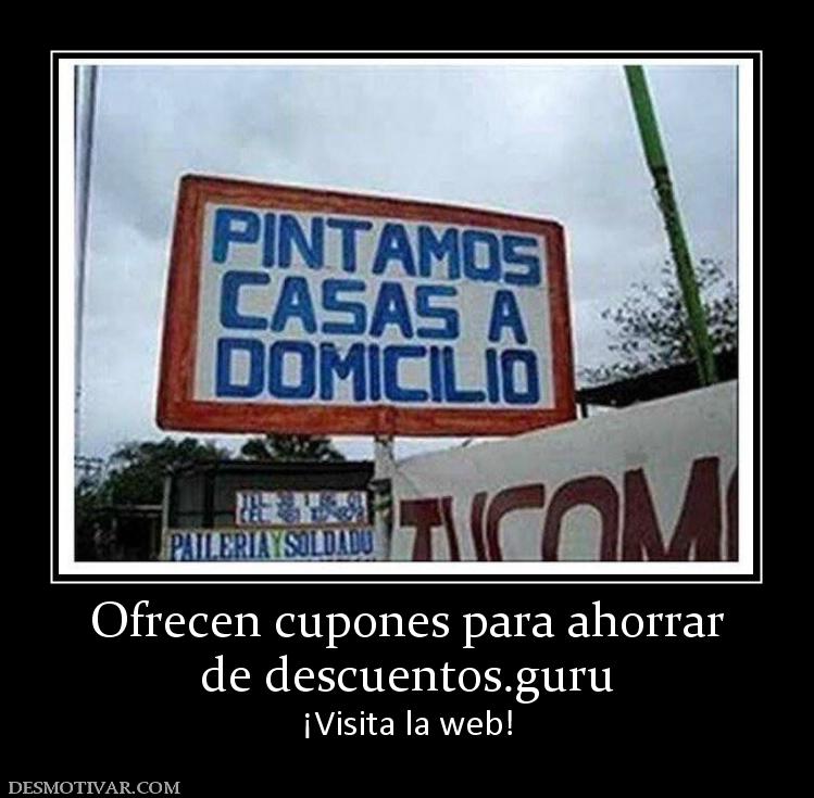 Ofrecen cupones para ahorrar de descuentos.guru ¡Visita la web!