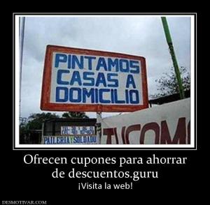 Ofrecen cupones para ahorrar de descuentos.guru ¡Visita la web!