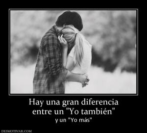 Hay una gran diferencia entre un  y un