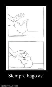 Siempre hago así