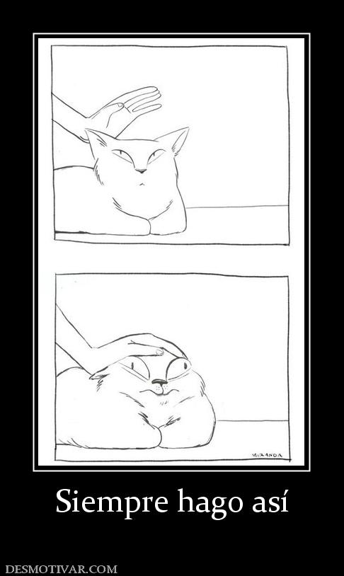 Siempre hago así