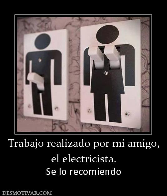 Trabajo realizado por mi amigo, el electricista. Se lo recomiendo