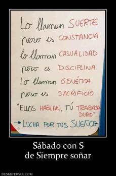 Sábado con S de Siempre soñar