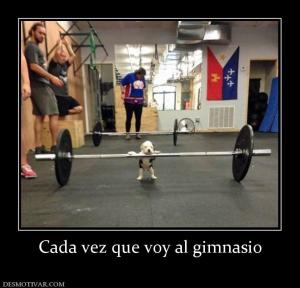 Cada vez que voy al gimnasio