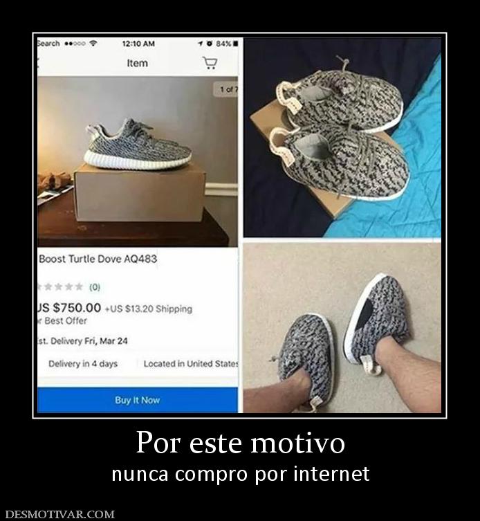 Por este motivo nunca compro por internet