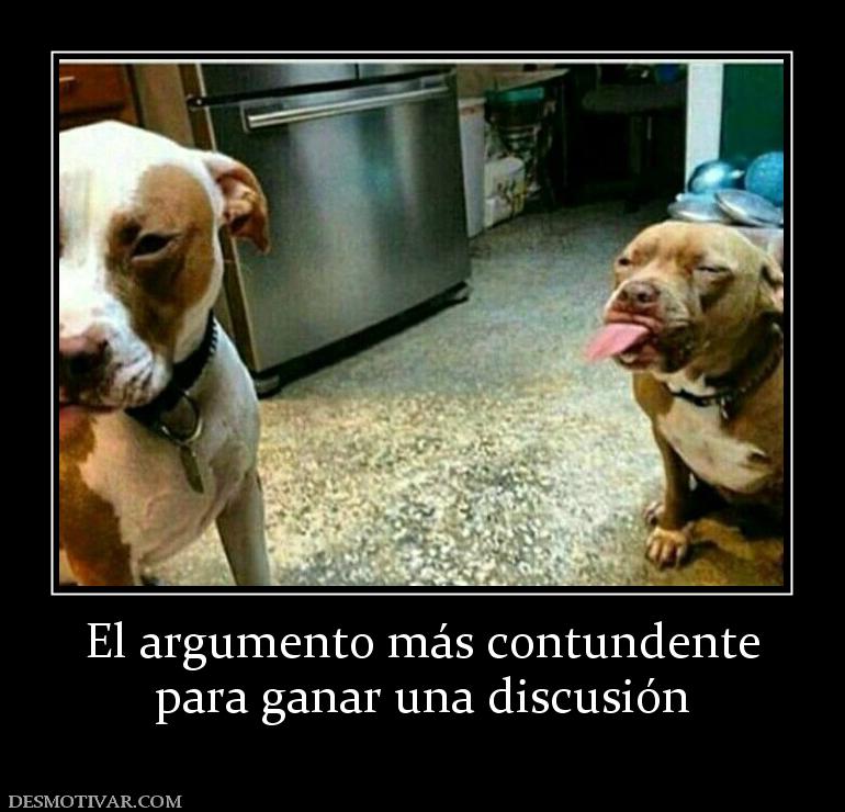 El argumento más contundente para ganar una discusión