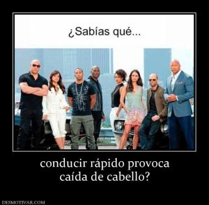 conducir rápido provoca caída de cabello?