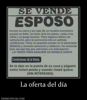 La oferta del día