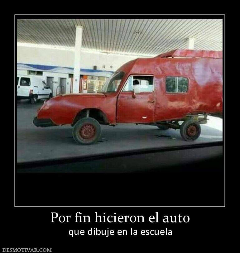 Por fin hicieron el auto que dibuje en la escuela