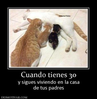 Cuando tienes 30 y sigues viviendo en la casa de tus padres