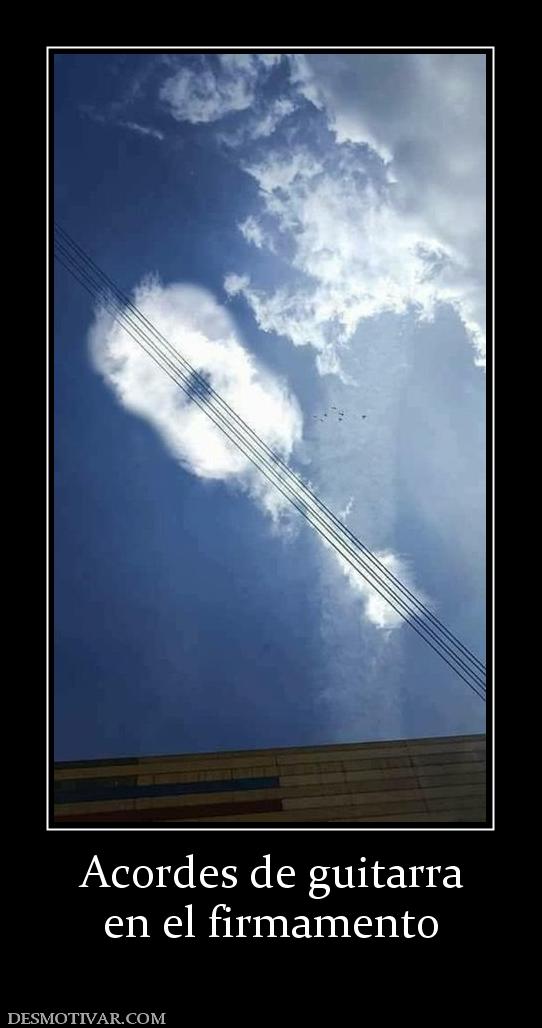 Acordes de guitarra en el firmamento