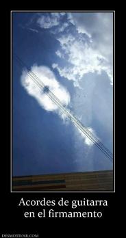 Acordes de guitarra en el firmamento
