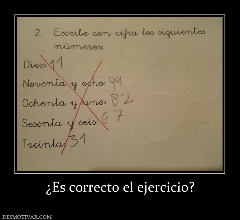 ¿Es correcto el ejercicio?