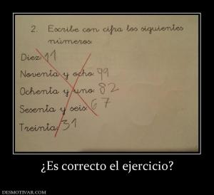 ¿Es correcto el ejercicio?