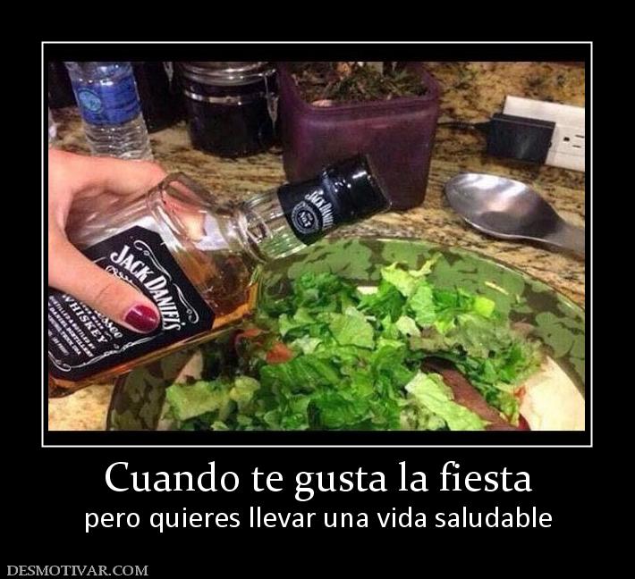 Cuando te gusta la fiesta pero quieres llevar una vida saludable