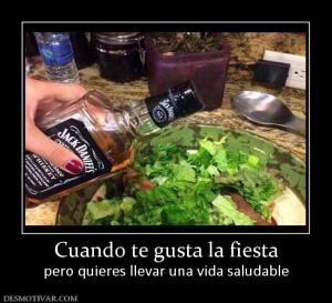 Cuando te gusta la fiesta pero quieres llevar una vida saludable