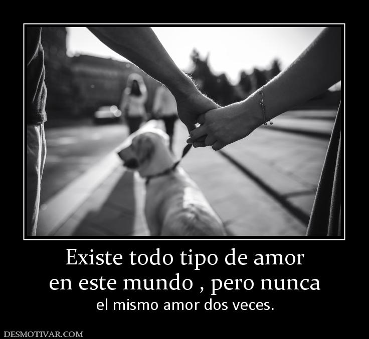 Existe todo tipo de amor en este mundo , pero nunca el mismo amor dos veces.
