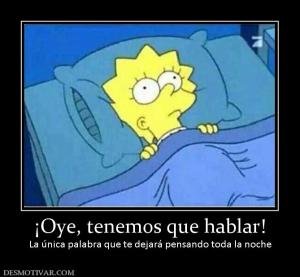 ¡Oye, tenemos que hablar! La única palabra que te dejará pensando toda la noche