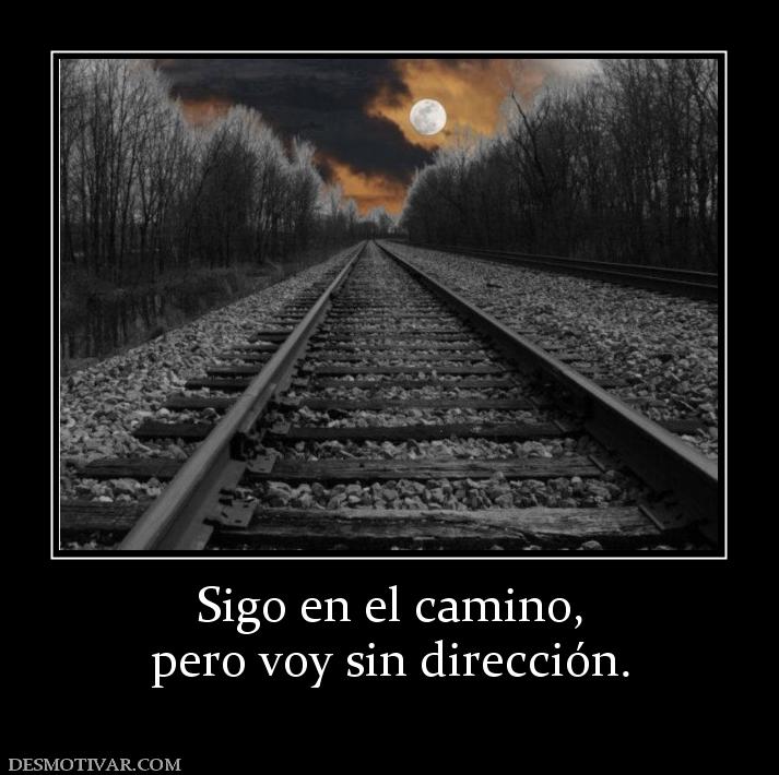 Sigo en el camino, pero voy sin dirección.