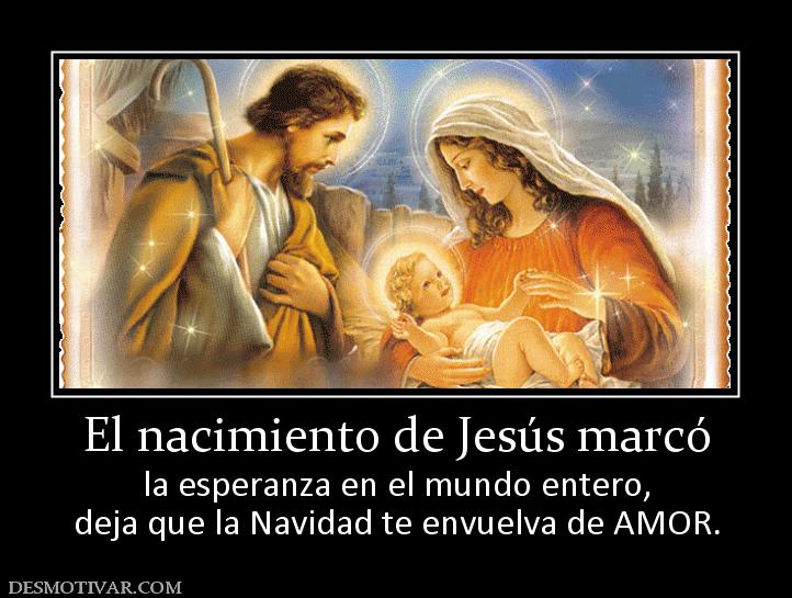El nacimiento de Jesús marcó la esperanza en el mundo entero, deja que la Navidad te envuelva de AMOR.