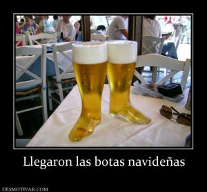 Llegaron las botas navideñas