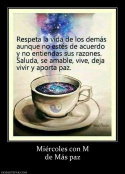 Miércoles con M de Más paz