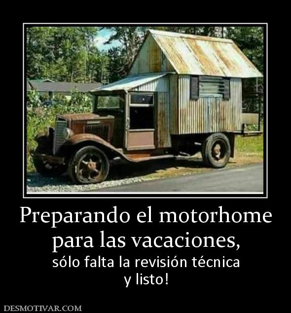 Preparando el motorhome para las vacaciones,  sólo falta la revisión técnica y listo!