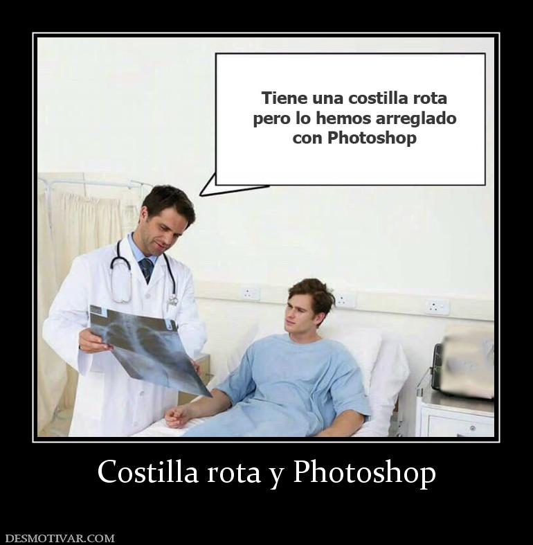Costilla rota y Photoshop