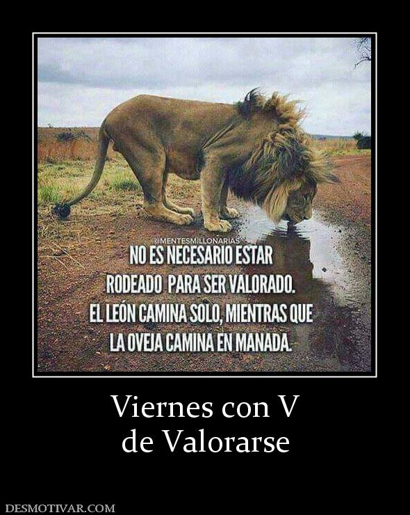 Viernes con V de Valorarse