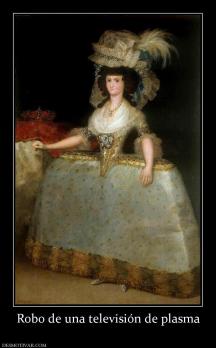 Robo de una televisión de plasma