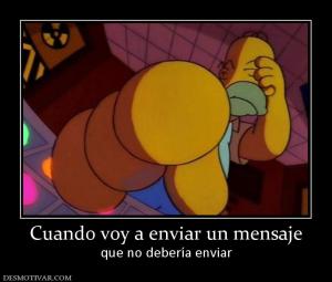 Cuando voy a enviar un mensaje que no debería enviar
