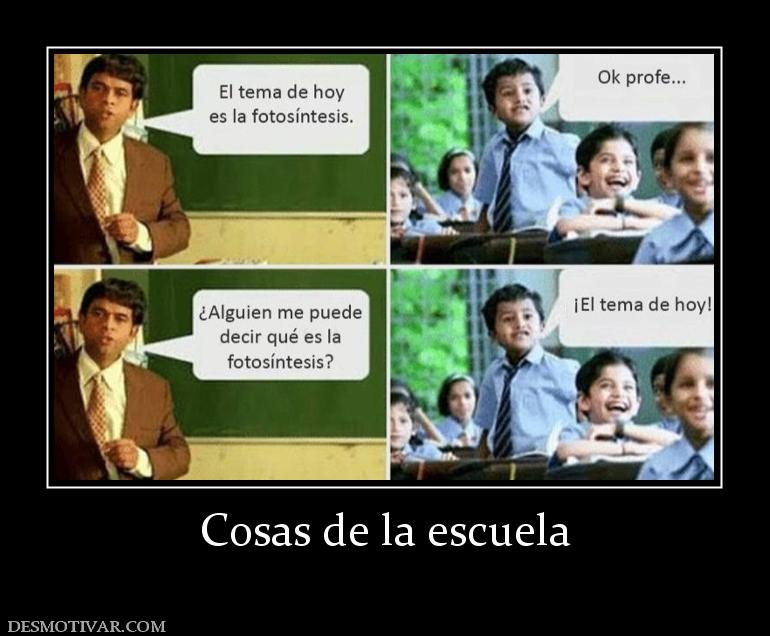 Cosas de la escuela