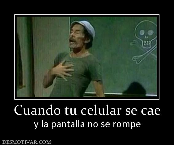 Cuando tu celular se cae y la pantalla no se rompe